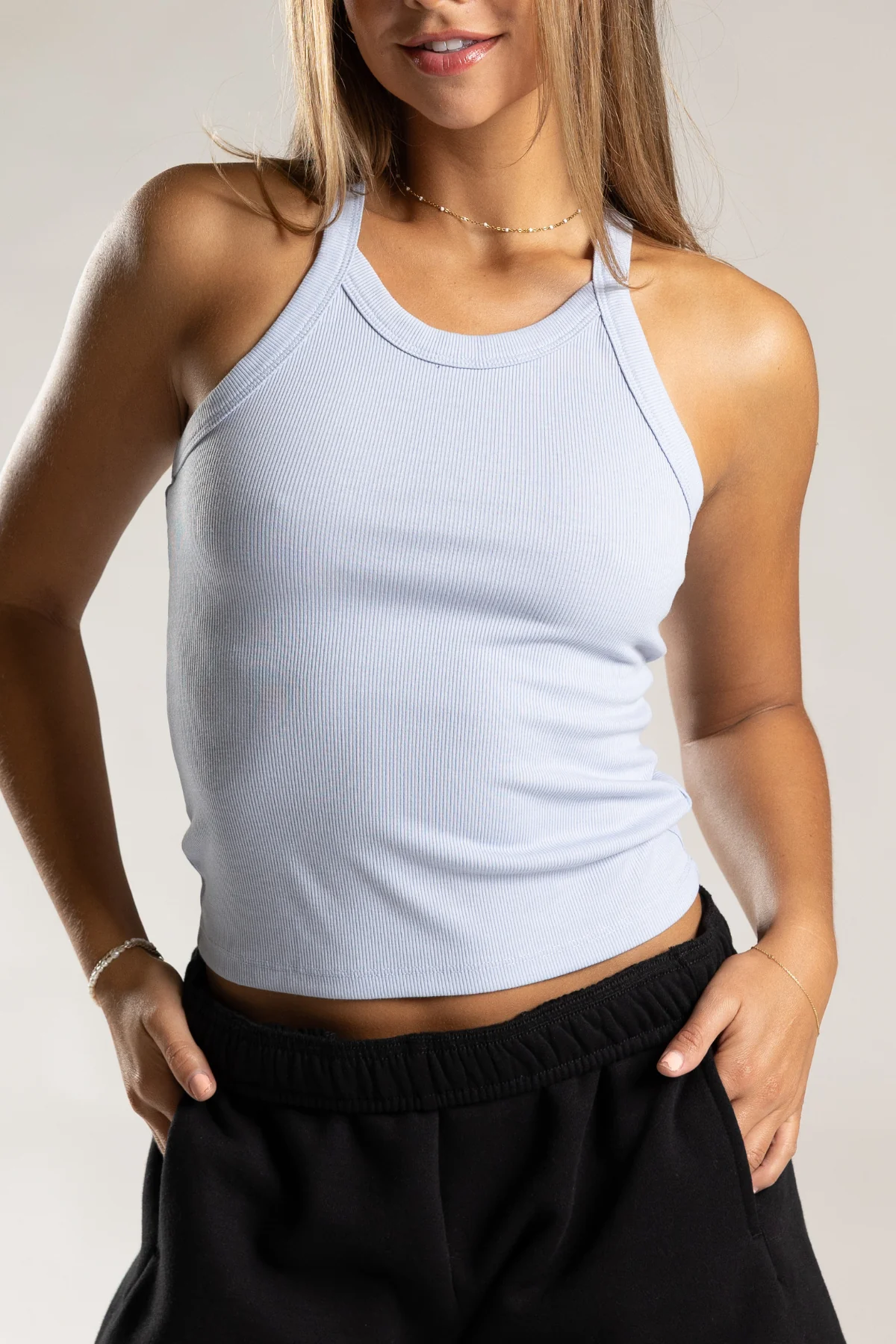 Essential Rib High Neck Tank - Image 7
