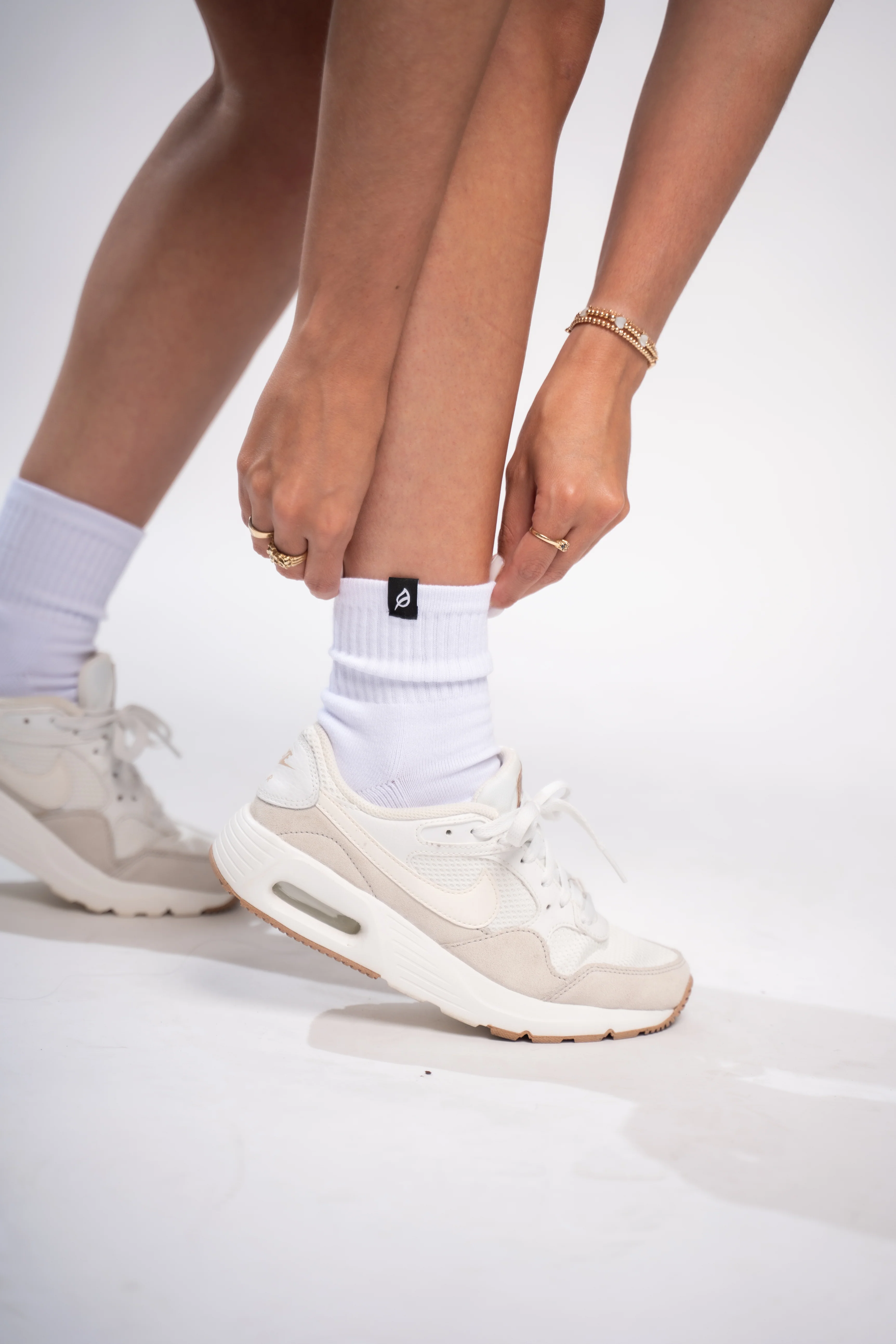 Quarter Crew Sock - White (3 Pack)