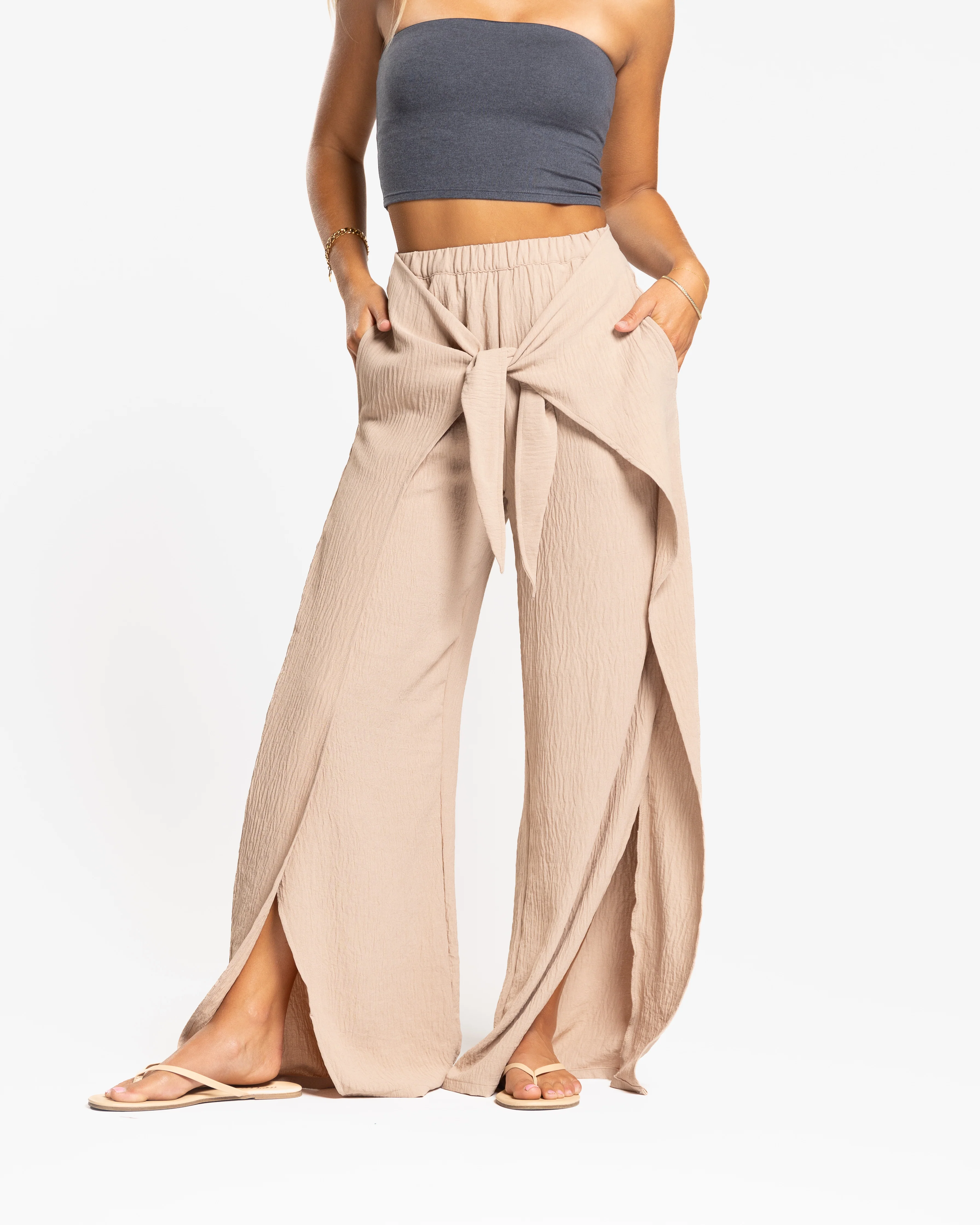 Resort Tie Front Pant - Image 3