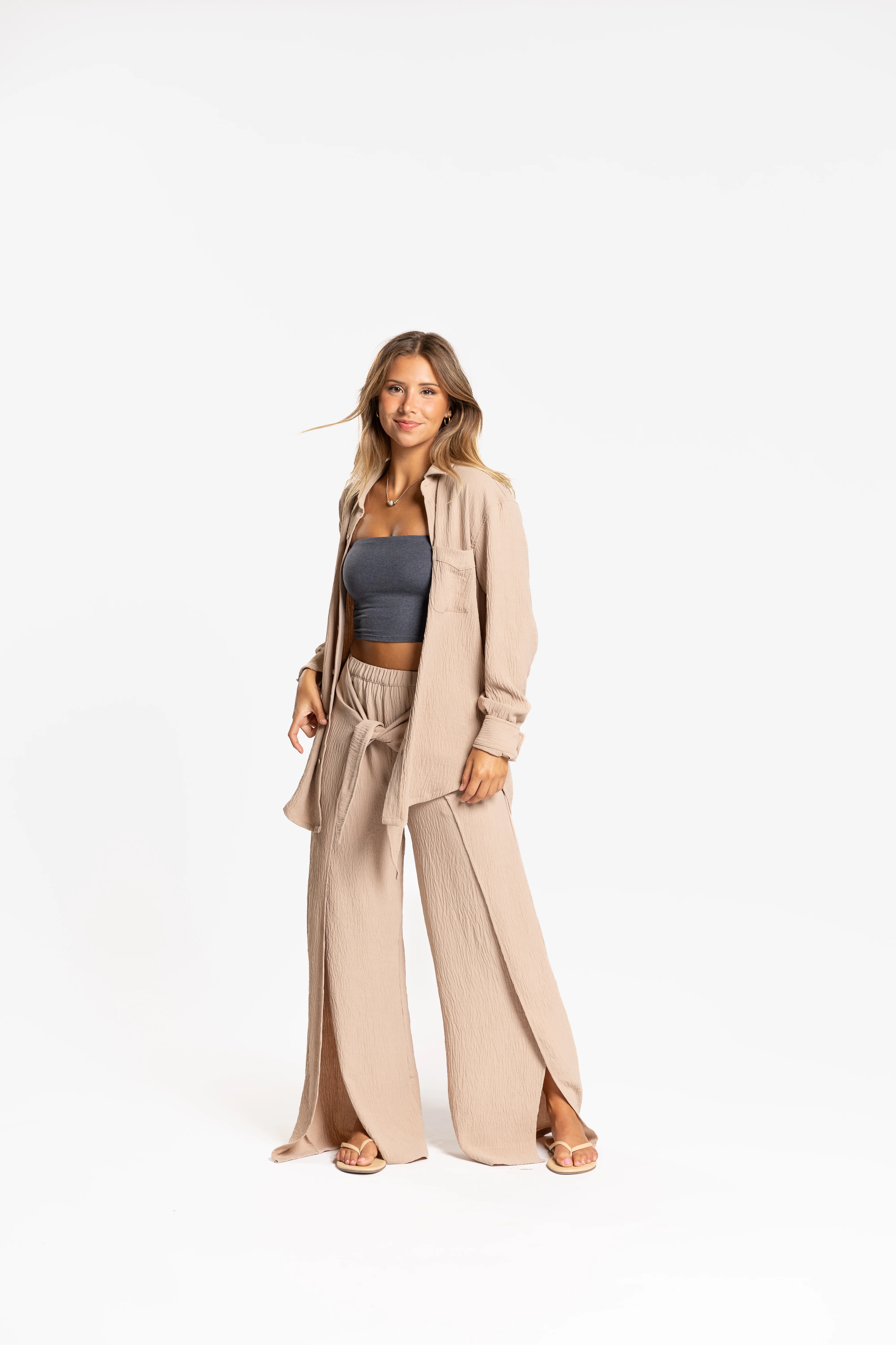 Resort Tie Front Pant - Image 5