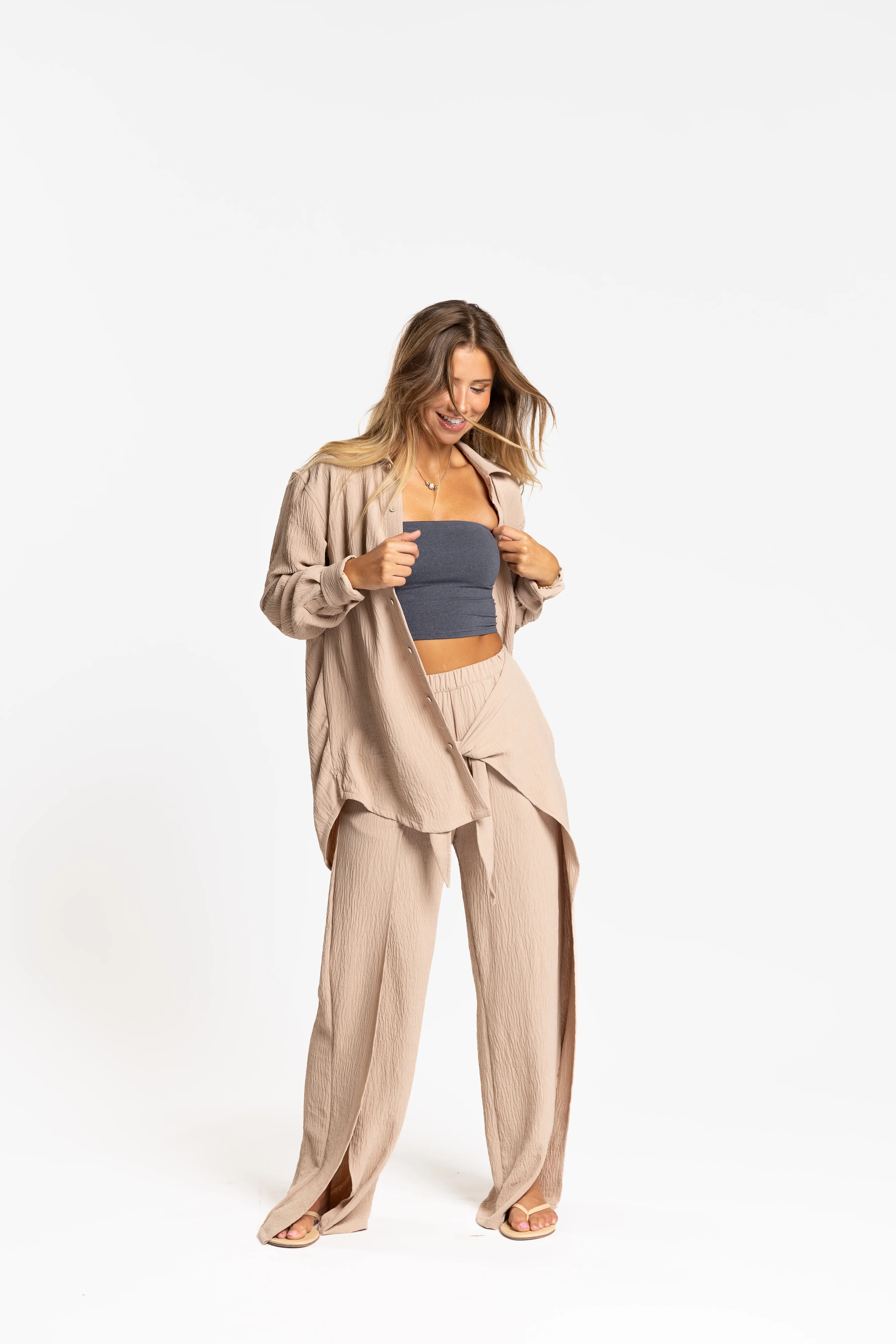 Resort Tie Front Pant - Image 7