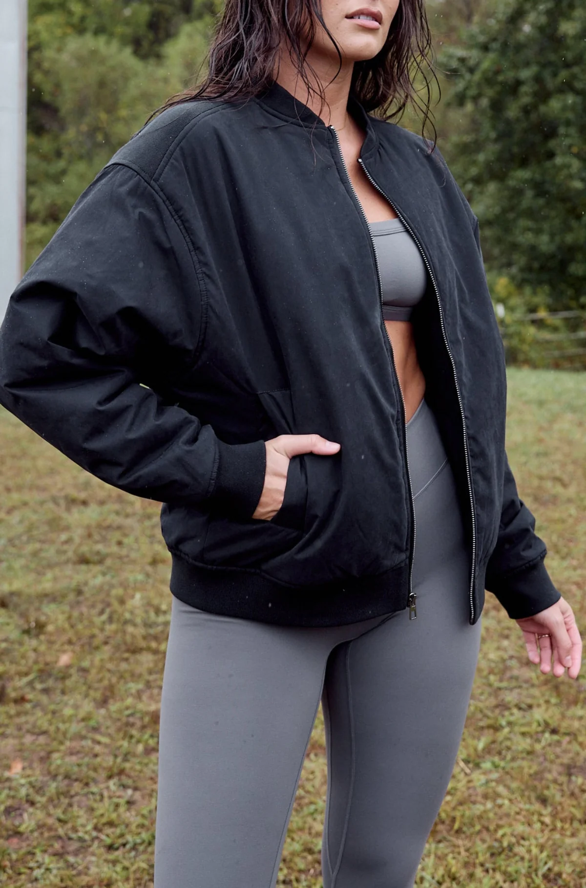 Sueded Bomber Jacket - Image 8