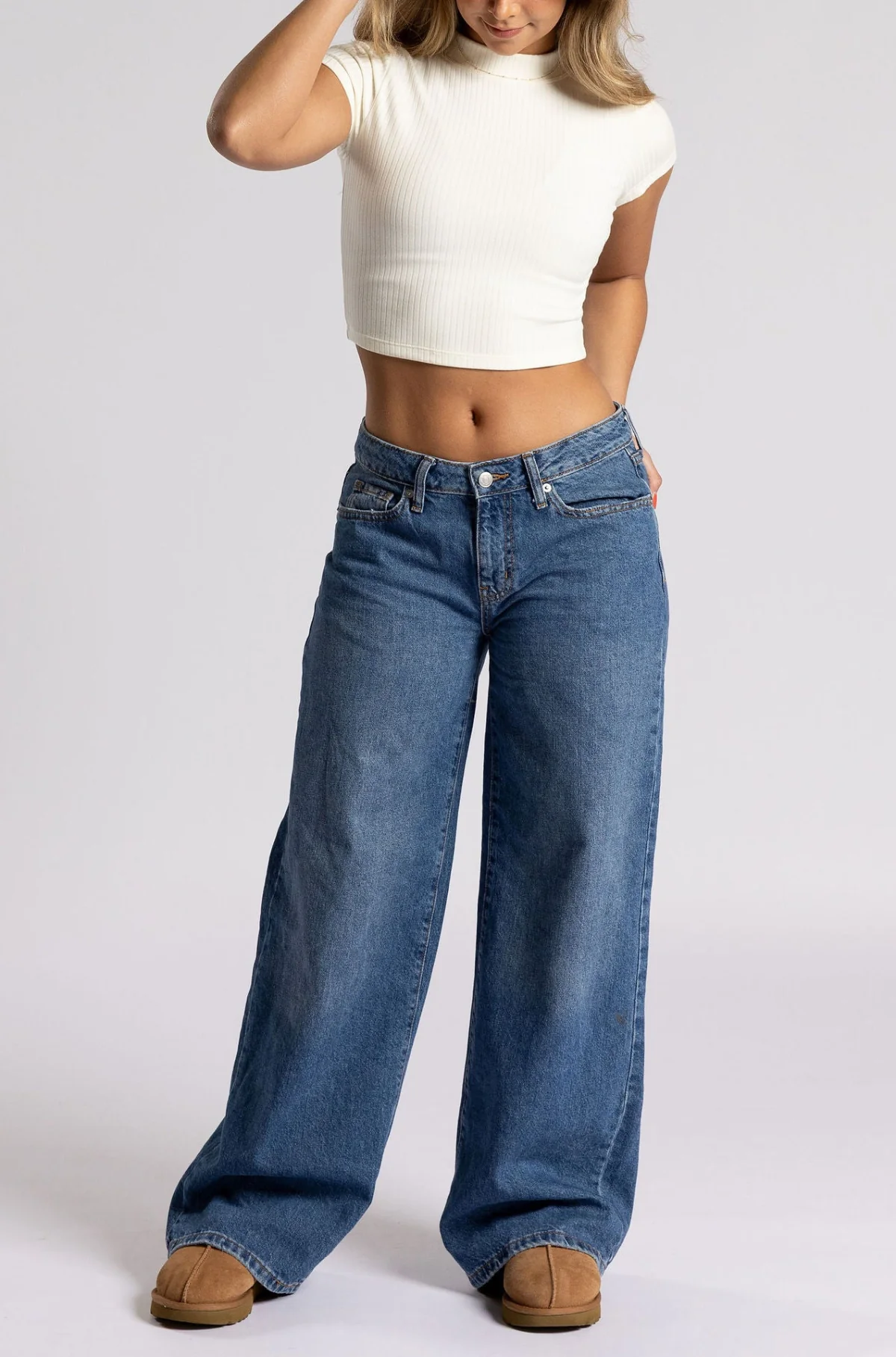 Luxe Rib Mockneck Crop - Image 6
