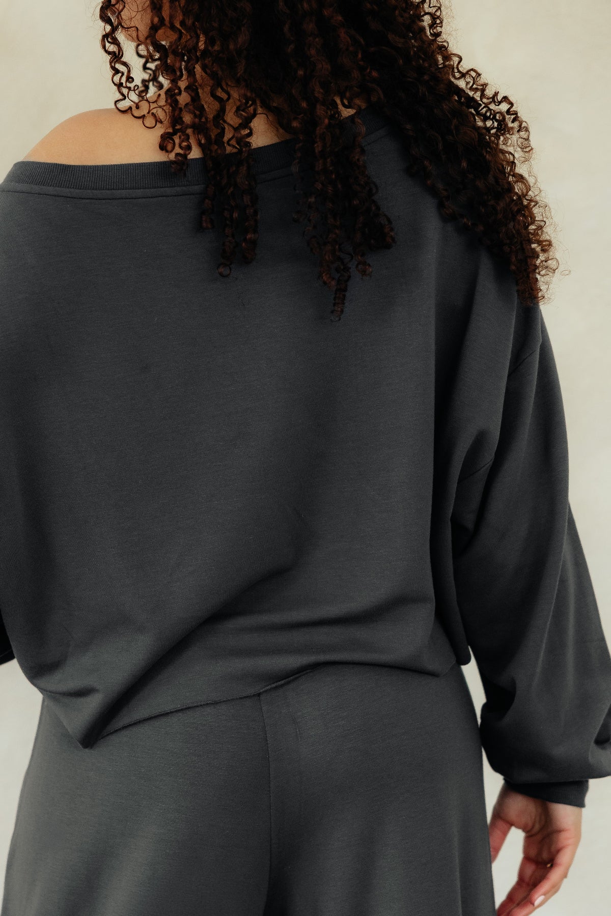 Weekend Fleece Off Shoulder Pullover - Image 10