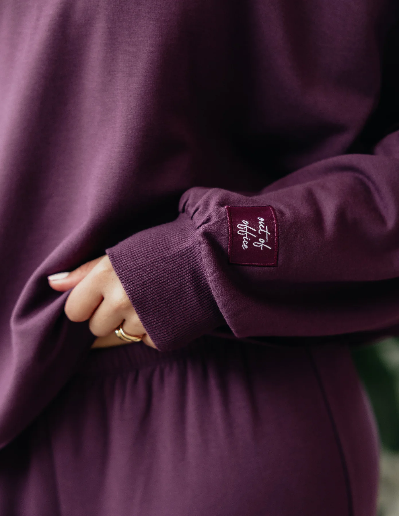Weekend Fleece Off Shoulder Pullover - Image 7
