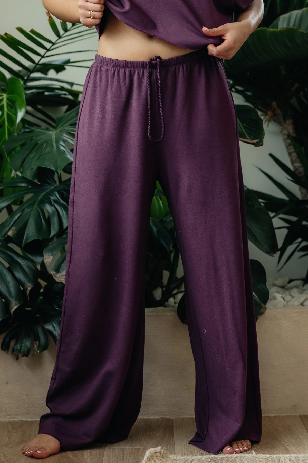 Weekend Fleece Oversized Wide Leg Pant - Image 4